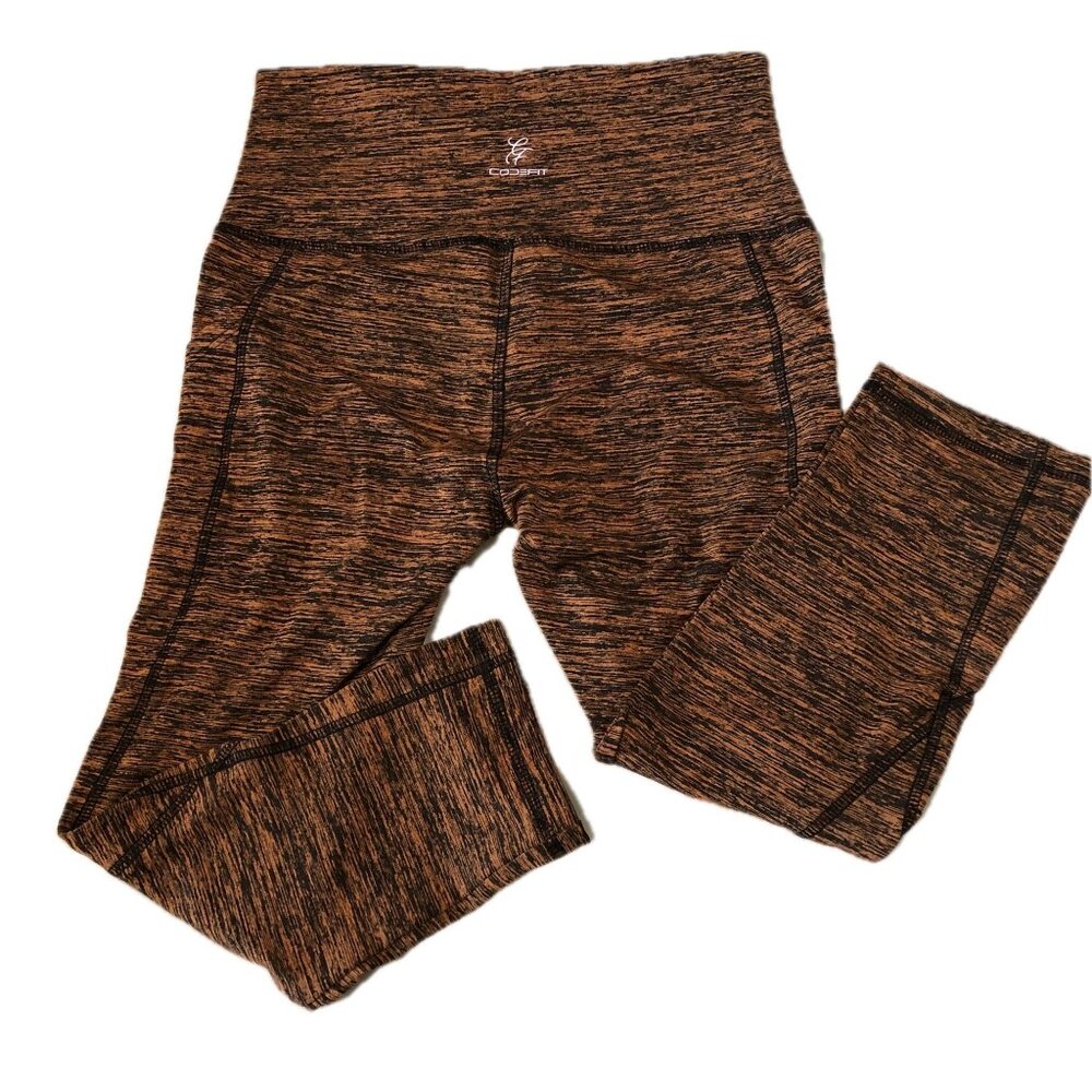 Codefit Women/Big Girls Yoga Workout Capri Leggings 2 Pockets Size XS